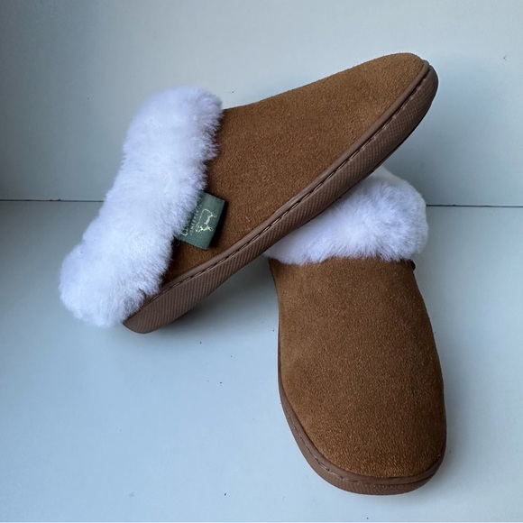 Cloud Nine Women's Sunrise Clog Slippers Brown White Sheepskin Slippers Size:5 - Picture 6 of 16